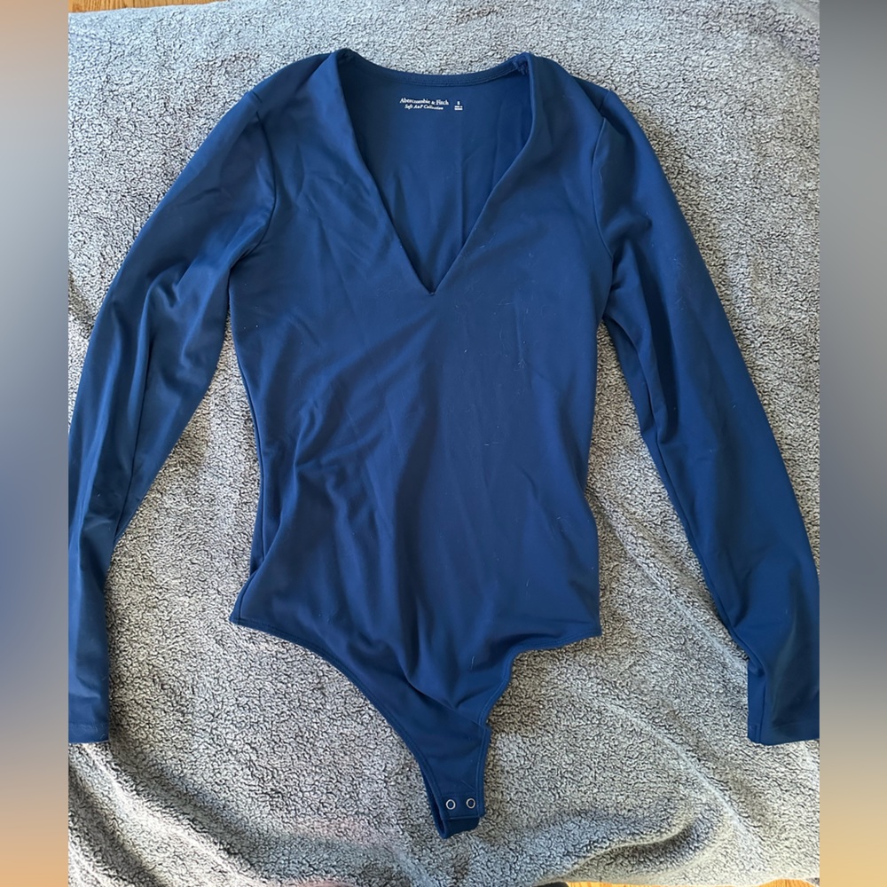 Abercrombie Royal blue long sleeve bodysuit